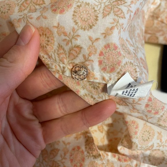 Isabel Marant-style floral 100% cotton blouse - Picture 11 of 11